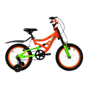 Bicicleta Infantil Doble Suspensión Mercurio DS Kaizer R16 Naranja