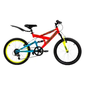 Bicicleta Infantil Doble Suspensión Mercurio ZTX R20 Naranja