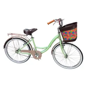 Bicicleta Urbana OneBike Lady R24 Canastilla Verde 1V