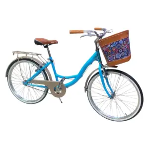 Bicicleta Urbana OneBike Lady R24 Canastilla Azul 1V