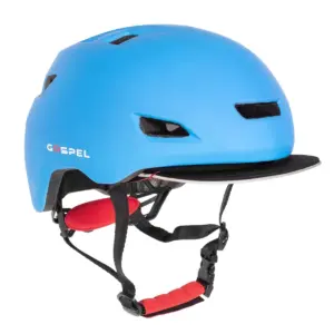 Casco Adulto GOSPEL Urbano SL726 con Visera Azul