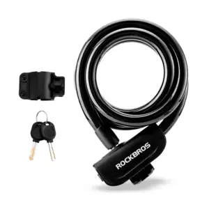 Candado de Seguridad ROCKBROS RKS515 Cable Recubrimiento Nylon