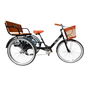 Triciclo de Carga OneBike Banca R26 Negro